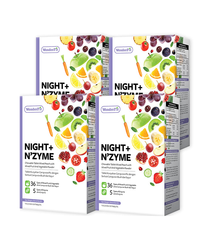 【Bundle of 4】Wonderfit Night + Nzyme 30s x4 Boxes