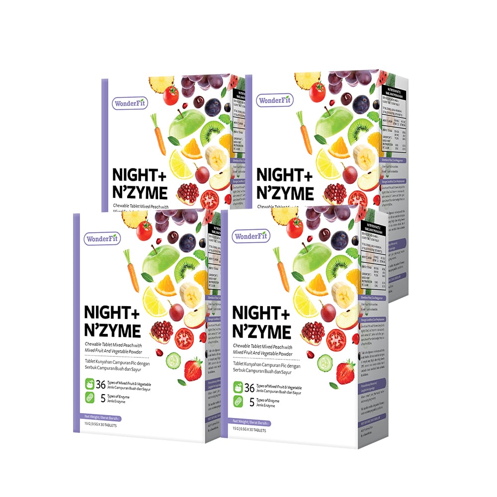 【Bundle of 4】Wonderfit Night + Nzyme 30s x4 Boxes